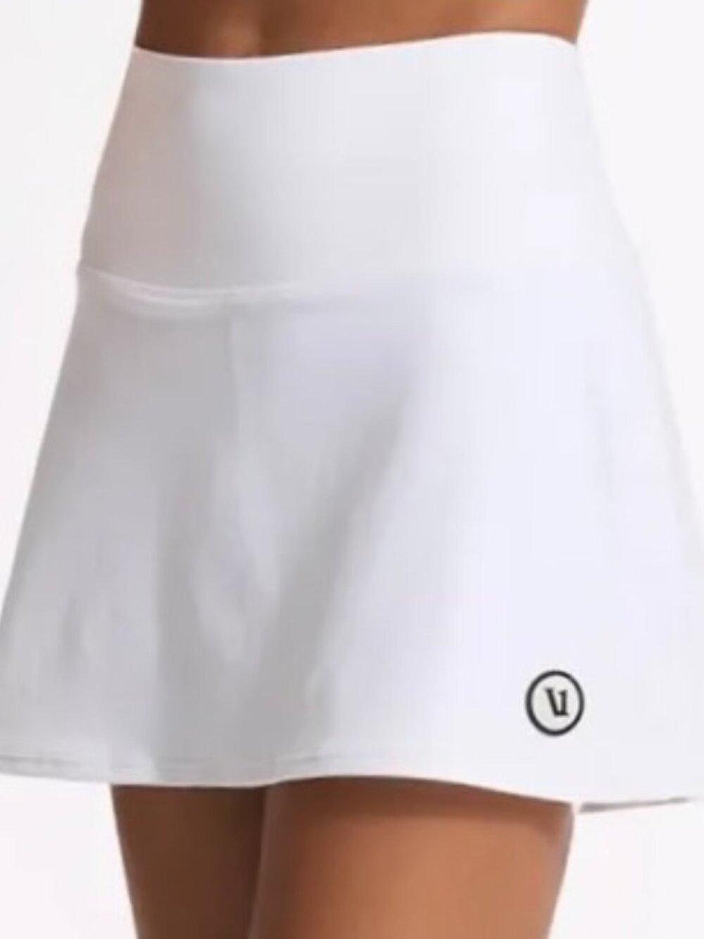 Vuori Volley Skirt Long - Women's Performance Skirt - White - XXL Long Length